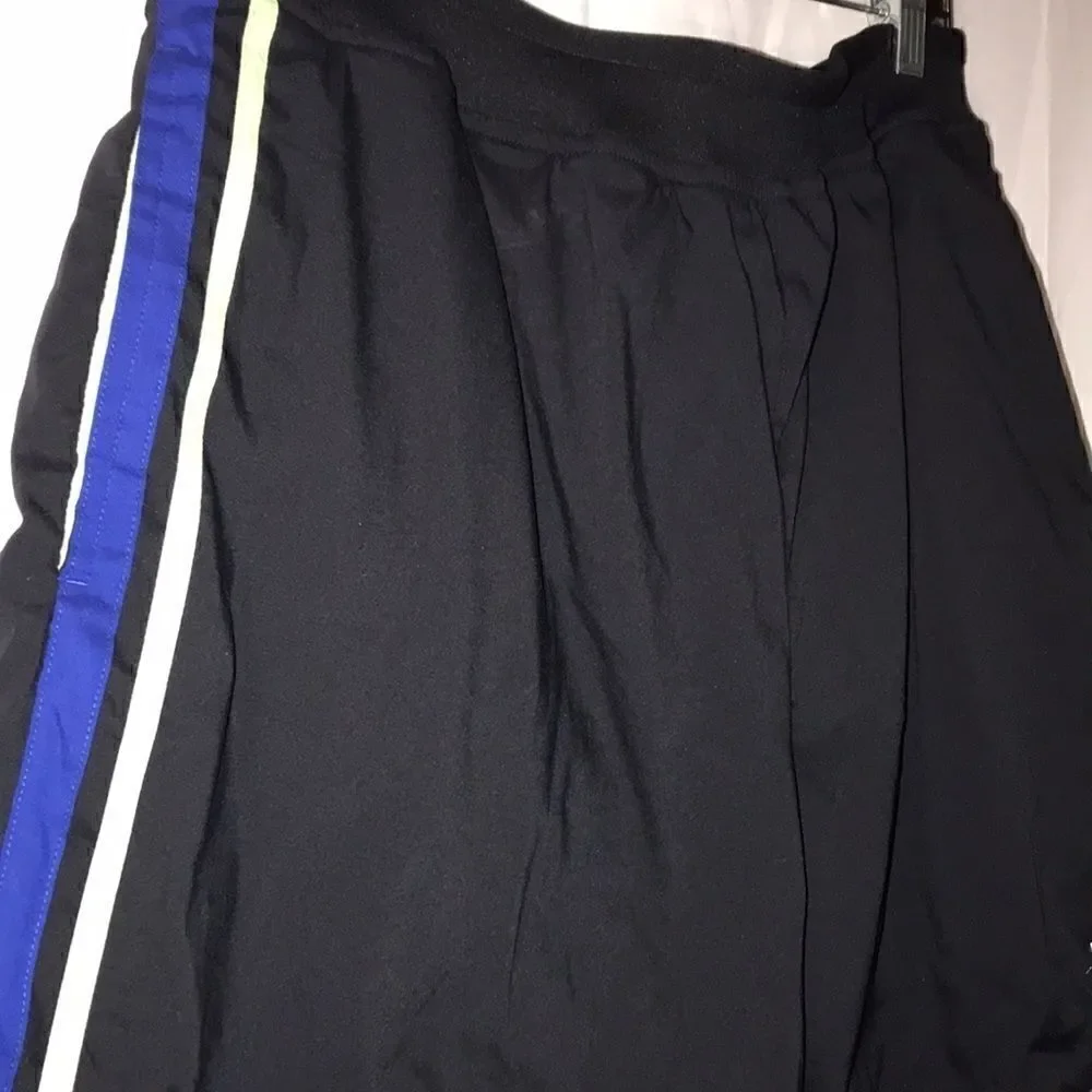 Nautica Competition Mens XL Swim‎ Trunks Black Blue Lime Green Colorblock Shorts
